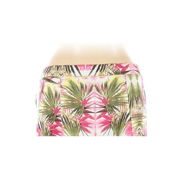 INC Womens Skirt Tropical Floral Palm A-Line‎ Knee Length Pink Green Plus 1X - Picture 5 of 8